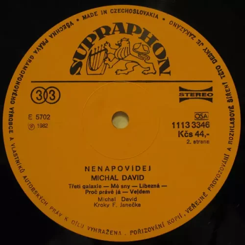 Michal David - Nenapovídej LP