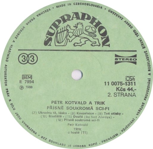 Petr Kotvald – Přísně Soukromá Sci-Fi LP
