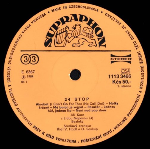 Jiří Korn – 24 Stop LP