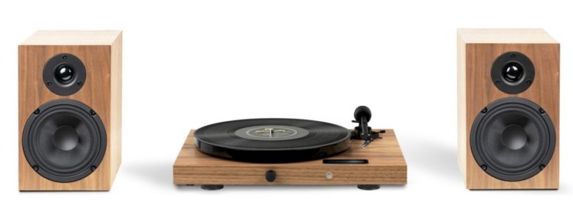 Pro-Ject JukeBox E1 HiFi Set - Kompletní stereofonní audio systém s gramofonem - Barva: Černá