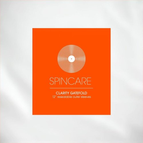 Spincare CLARITY 50ks 12" GATEFOLD Resealable Outer Record Sleeves