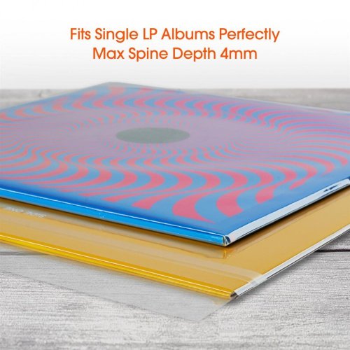 Spincare CLARITY 12 Inch SINGLE LP Resealable Outer Record Sleeves
