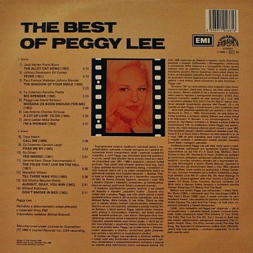 Peggy Lee – The Best Of Peggy Lee LP