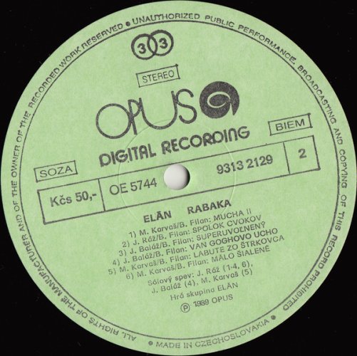 Elán – Rabaka LP