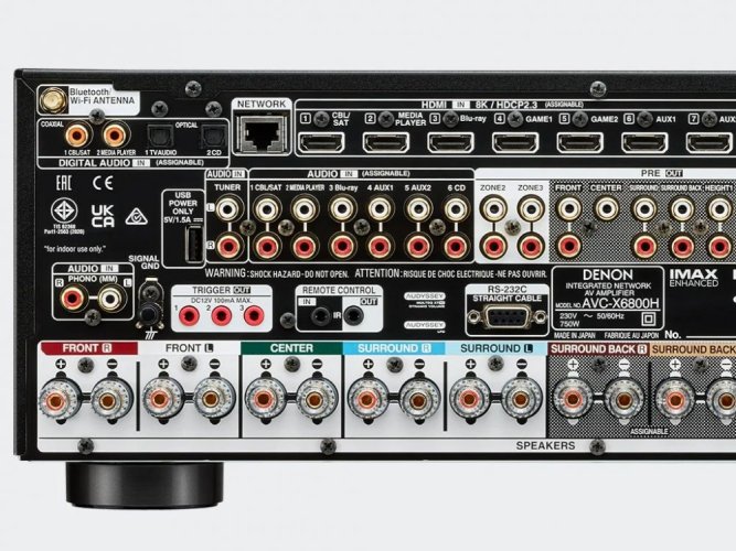Denon AVC-X6800H - Barva: Černá