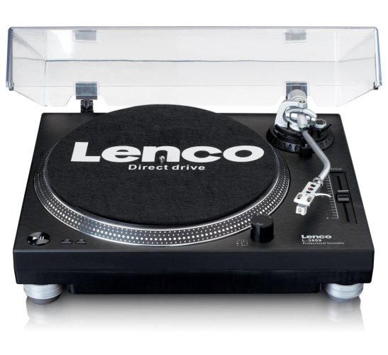 Lenco L-3809 - gramofon s přímým náhonem - Barva: Modrá