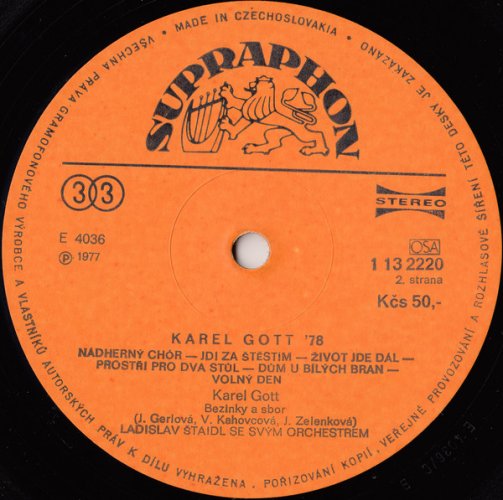 Karel Gott – Karel Gott '78 LP