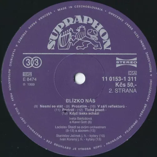 Iveta Bartošová - Blízko nás LP