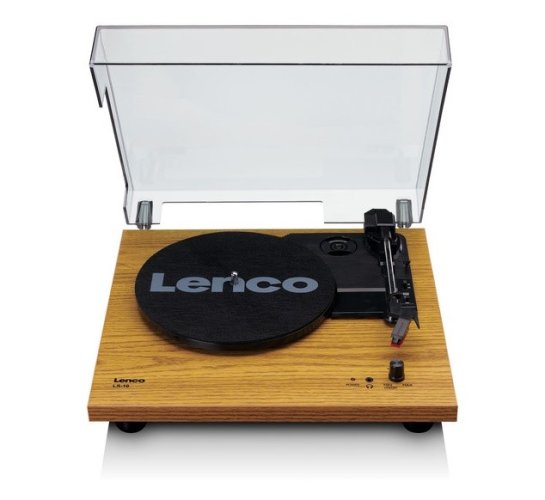 Lenco LS 10 - Gramofon s vestavěnými reproduktory - Barva: Černá