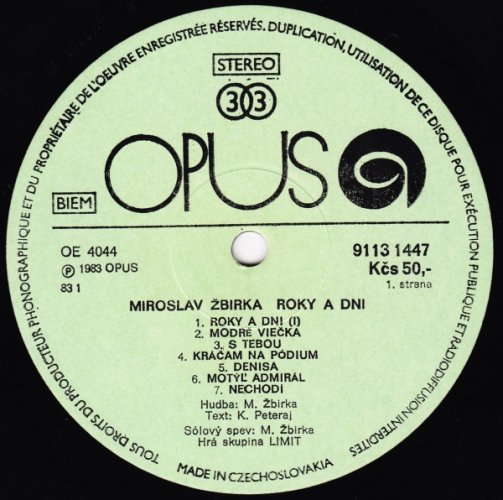 Miroslav Žbirka – Roky A Dni LP