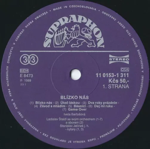 Iveta Bartošová - Blízko nás LP