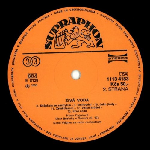 Hana Zagorová – Živá Voda LP