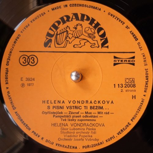 Helena Vondráčková – S Písní Vstříc Ti Běžím… LP