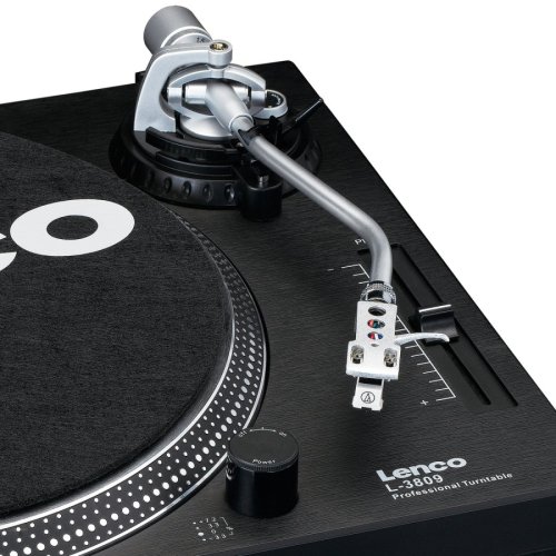 Lenco L-3809 - gramofon s přímým náhonem - Barva: Modrá