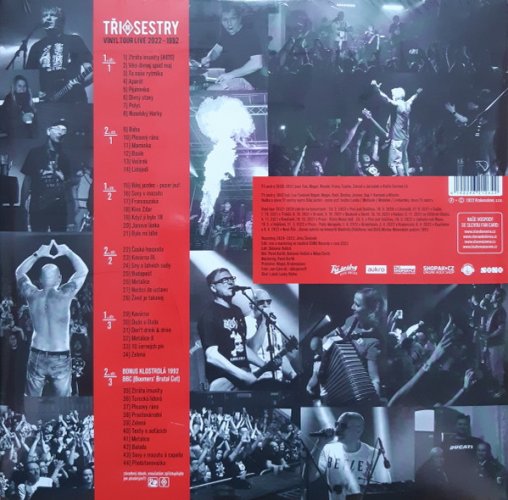 3LP Vinyl Tour Live 2022–1992 – limitovaná číslovaná edice NO.0134/1099