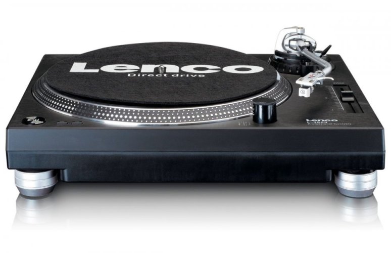 Lenco L-3809 - gramofon s přímým náhonem - Barva: Modrá