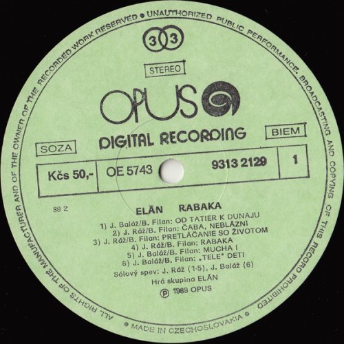Elán – Rabaka LP