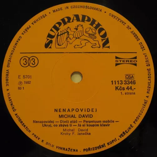 Michal David - Nenapovídej LP