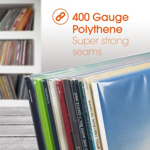 Spincare DENSITY 12 Inch 400g Polythene Outer Vinyl Record Sleeves 100 ks