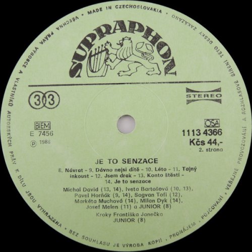 Kroky Františka Janečka – Je To Senzace LP