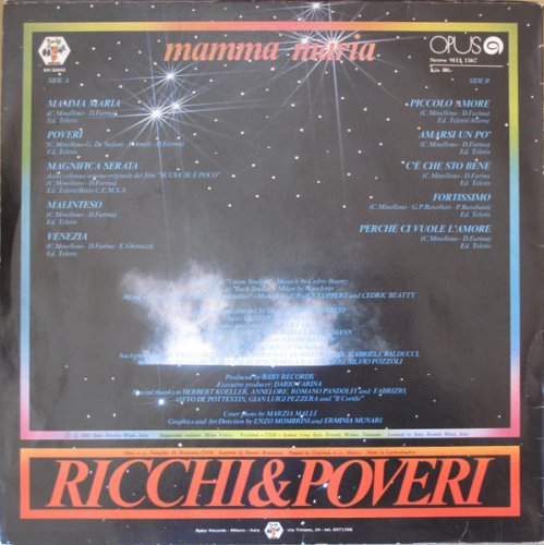 Ricchi & Poveri – Mamma Maria LP