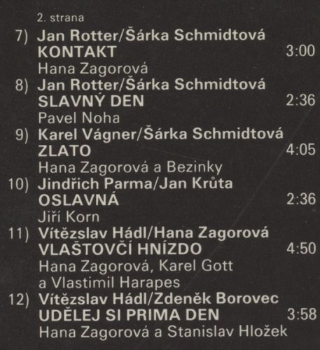 Various – Dluhy Hany Zagorové LP