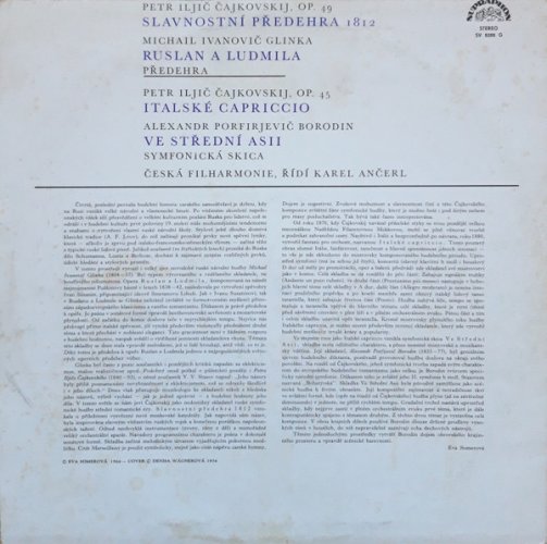 Petr Iljič Čajkovskij*, Michail Ivanovič Glinka*, Alexandr Porfirjevič Borodin* – Slavnostní Předehra 1812 - Ruslan A Ludmila · Italské Capriccio - Ve Střední Asii LP