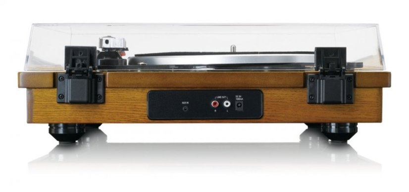 Lenco LS-55 - gramofon s Bluetooth, USB a vestavěnými reproduktory - Barva: Dub - Sterling Oak