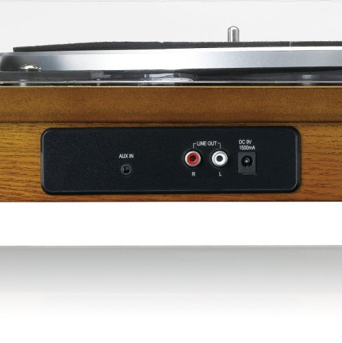 Lenco LS-55 - gramofon s Bluetooth, USB a vestavěnými reproduktory - Barva: Černá