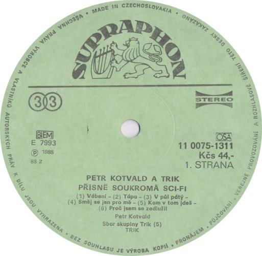 Petr Kotvald – Přísně Soukromá Sci-Fi LP