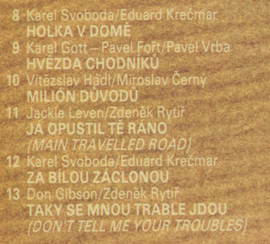 Karel Gott – Kontrasty LP