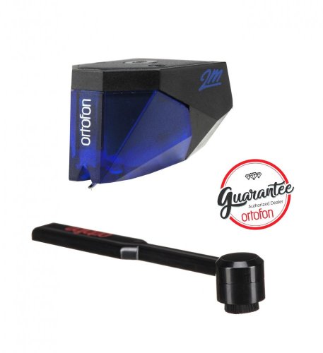 Přenoska Ortofon 2M BLUE + Ortofon Carbon Stylus brush