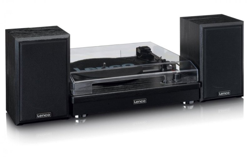 Lenco LS-101BK - gramofon se samostatnými reproduktory a BT