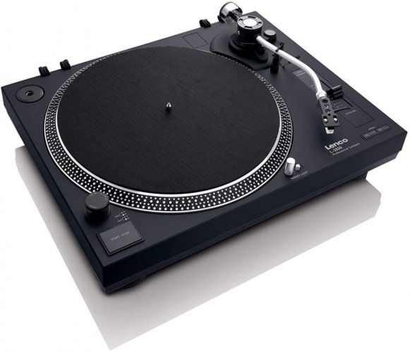 Lenco L-3808 - gramofon s přímým náhonem - Barva: Šedá