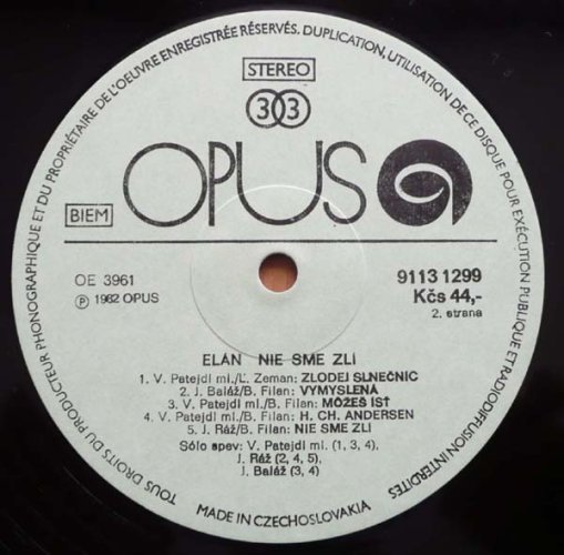 Elán – Nie Sme Zlí LP