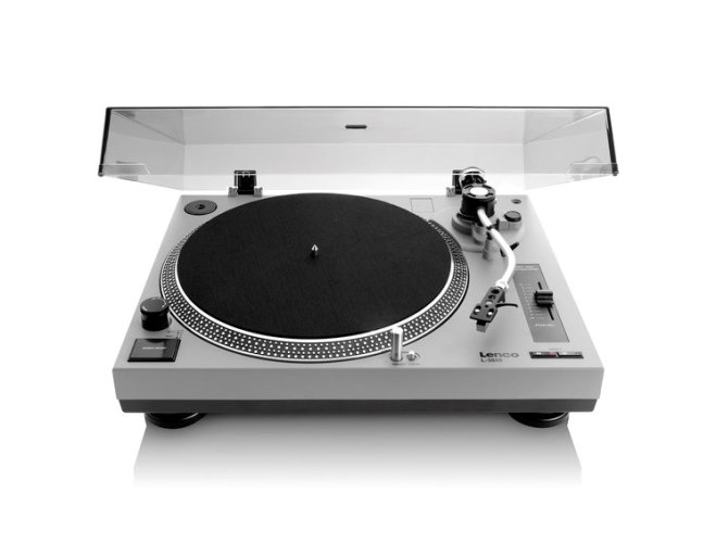 Lenco L-3808 - gramofon s přímým náhonem - Barva: Šedá