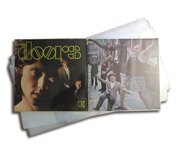 Vnější plastový obal na desky DOUBLE LP 2x12" / 1 otvor