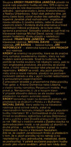Michal David, Kroky Františka Janečka – Michal David, Kroky Františka Janečka LP