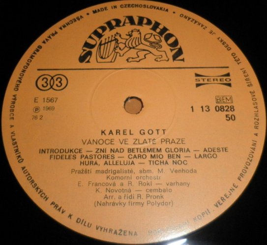 Karel Gott – Vánoce Ve Zlaté Praze LP