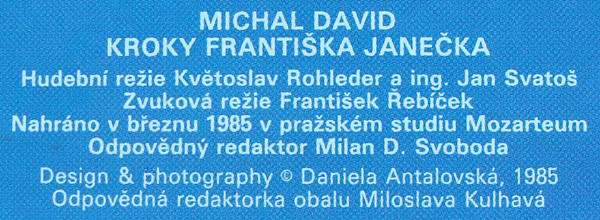 Michal David, Kroky Františka Janečka – Děti Ráje LP