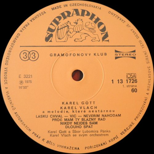 Karel Gott, Karel Vlach – Melodie, Které Nestárnou LP